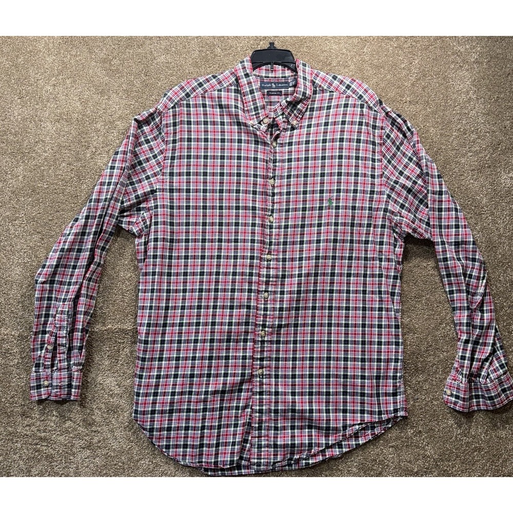 Men's‎ Ralph Lauren Plaid Button Down Shirt - Size XLT - Plaid Tall